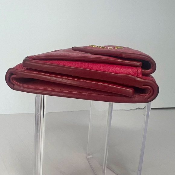 🩷Prada Pink Saffiano Leather Trifold Compact Fold Wallet | PRELOVED💕🌸💕 - Picture 6 of 10